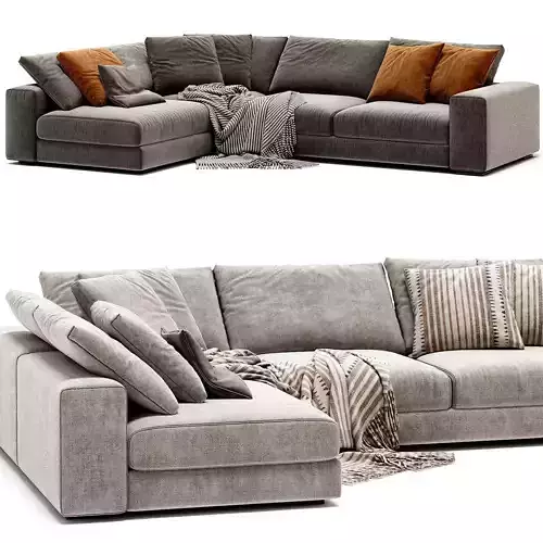 ANANTA CLASS Sofa By Saba Italia 3D model