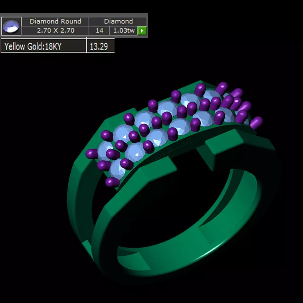 Ladies Ring 604 3D print model_0
