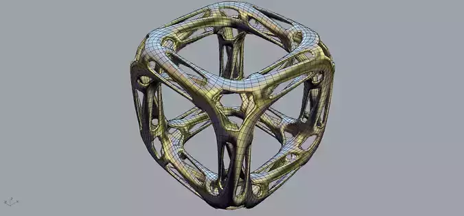 Twisted Cube Free 3D print model