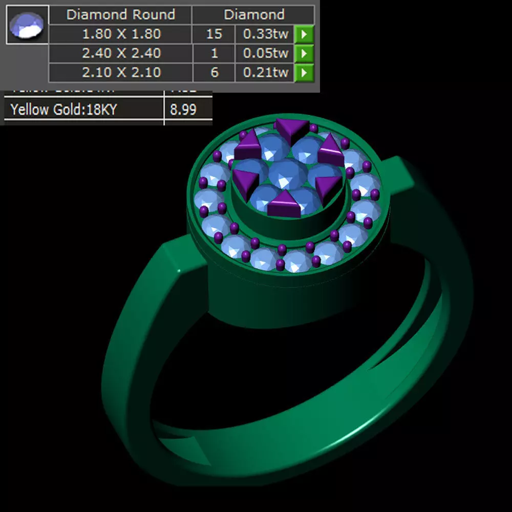 Ladies Ring 597 3D print model_0