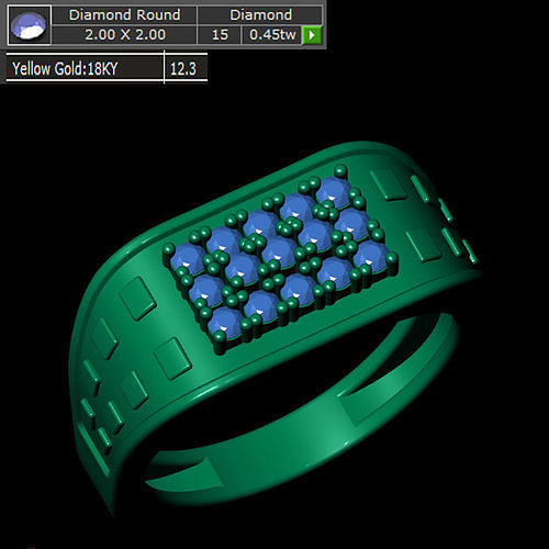 Ladies Ring 596 3D print model