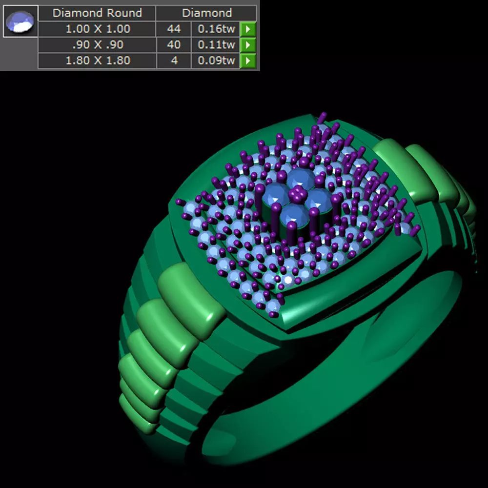 Ladies Ring 589 3D print model_0
