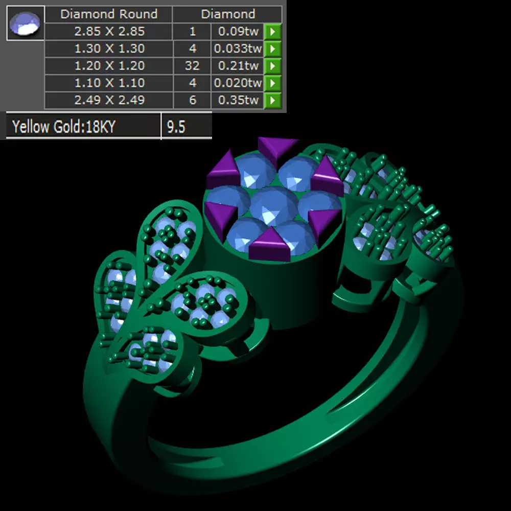 Ladies Ring 568 3D print model_0