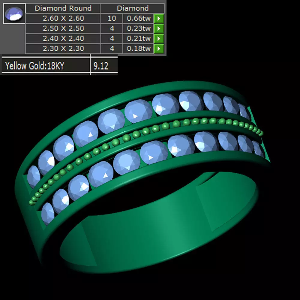 Ladies Ring 557 3D print model_0