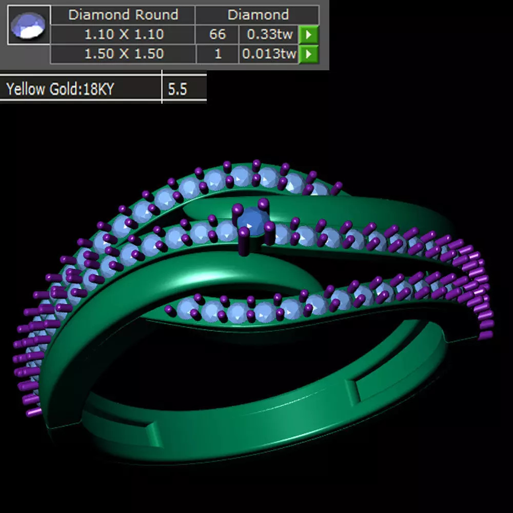 Ladies Ring 550 3D print model_0
