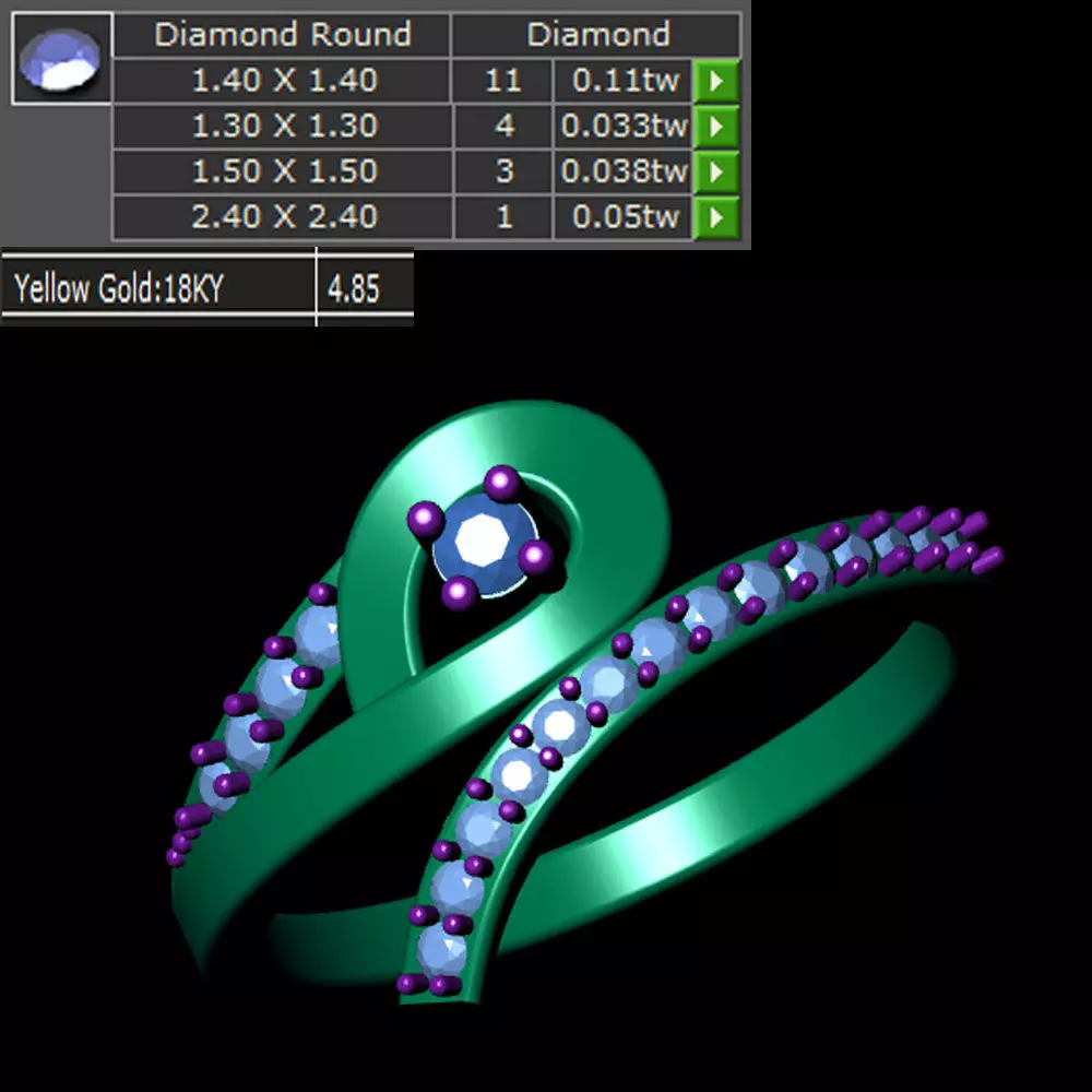 Ladies Ring 549 3D print model_0
