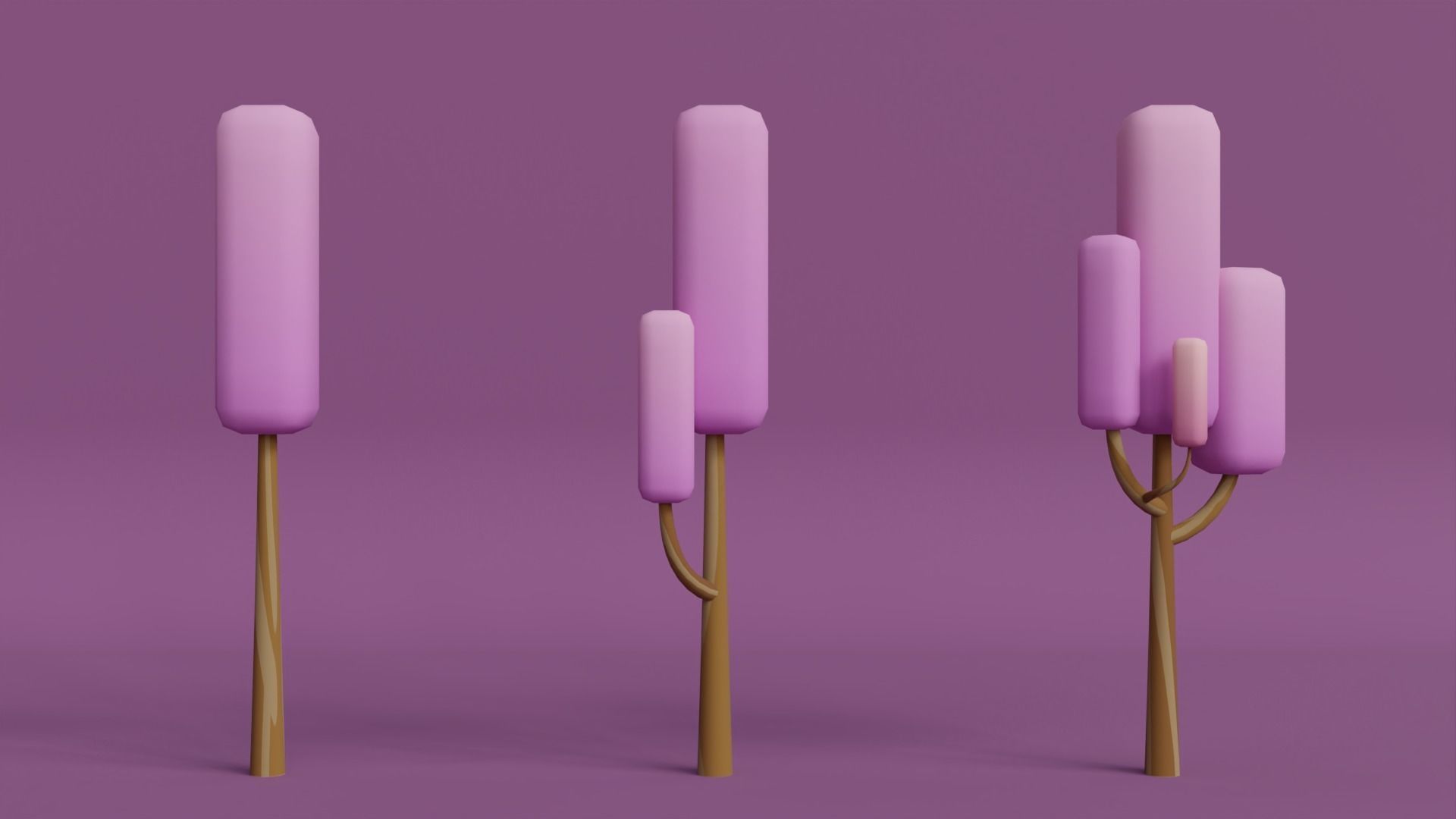 Stylized Tree - Low Poly Assets No 2 Low-poly 3D model Free low-poly 3D model_7