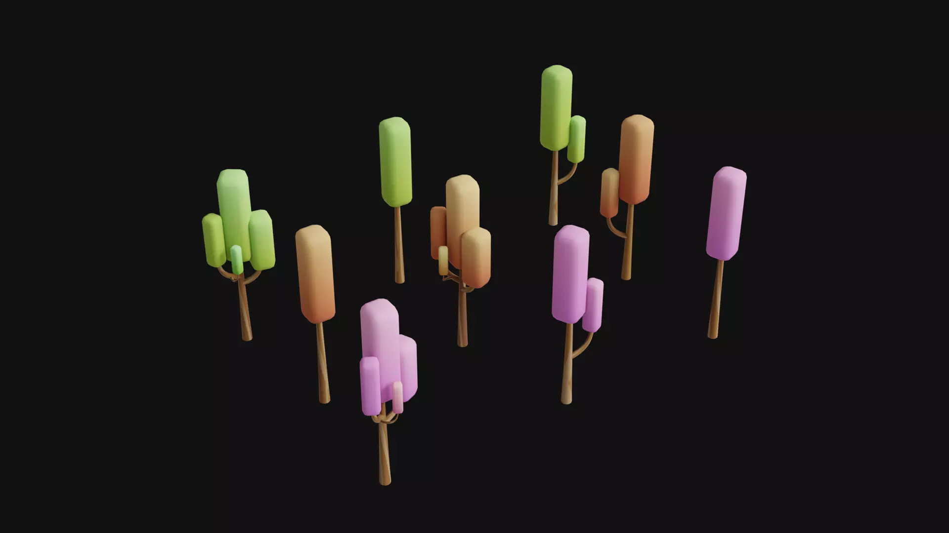 Stylized Tree - Low Poly Assets No 2 Low-poly 3D model Free low-poly 3D model_0