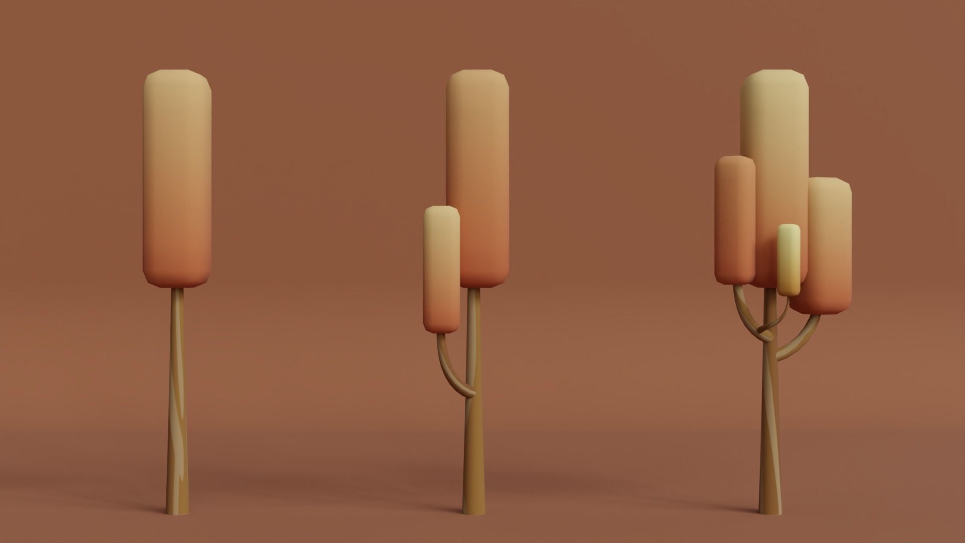 Stylized Tree - Low Poly Assets No 2 Low-poly 3D model Free low-poly 3D model_6