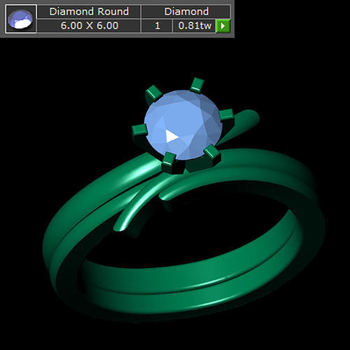 Ladies Ring 543 3D print model