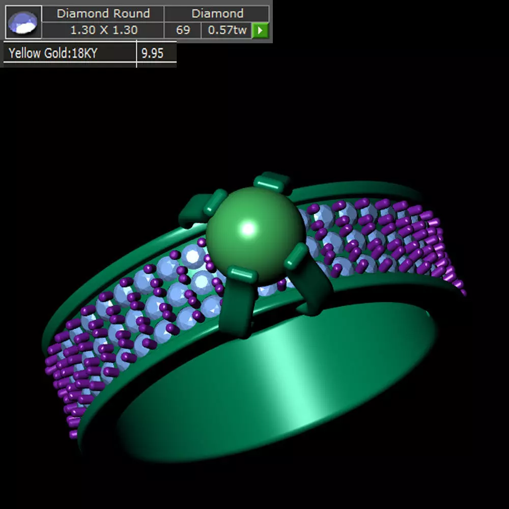 Ladies Ring 541 3D print model_0