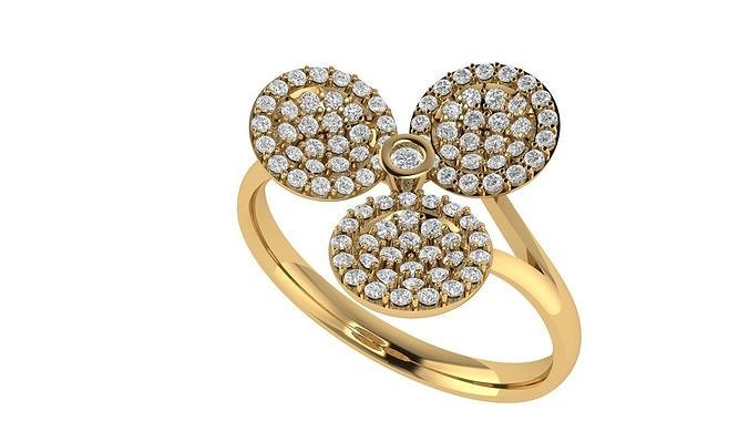 Ladies Ring 524 3D print model