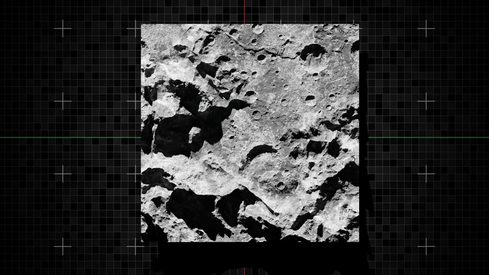 Moon Mountain 4 with 8K Textures 3D model_11