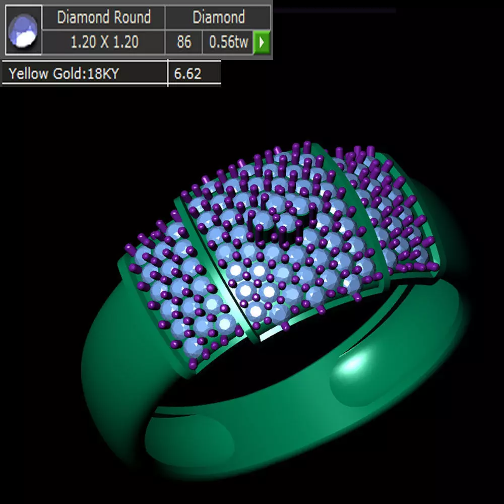 Ladies Ring 50 3D print model_0