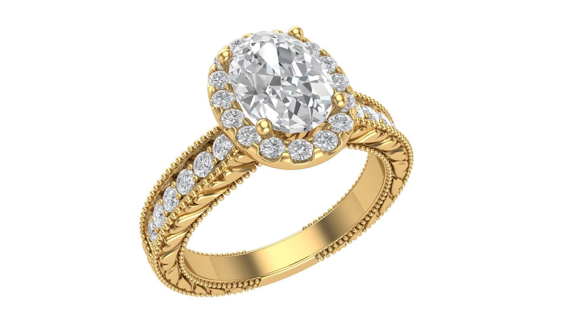Ladies Ring 497 3D print model_2