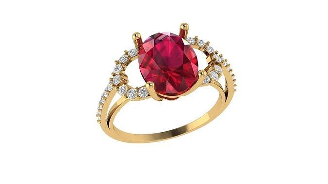 Ladies Ring 492 3D print model