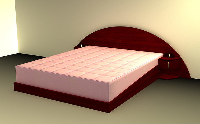 Stylized bed 3D model