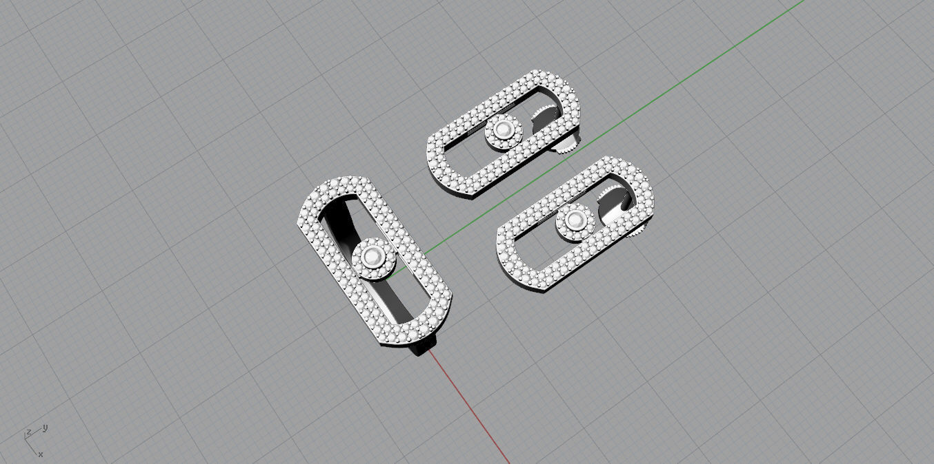  MESSIKA Ring and Earrings 3D print model_9