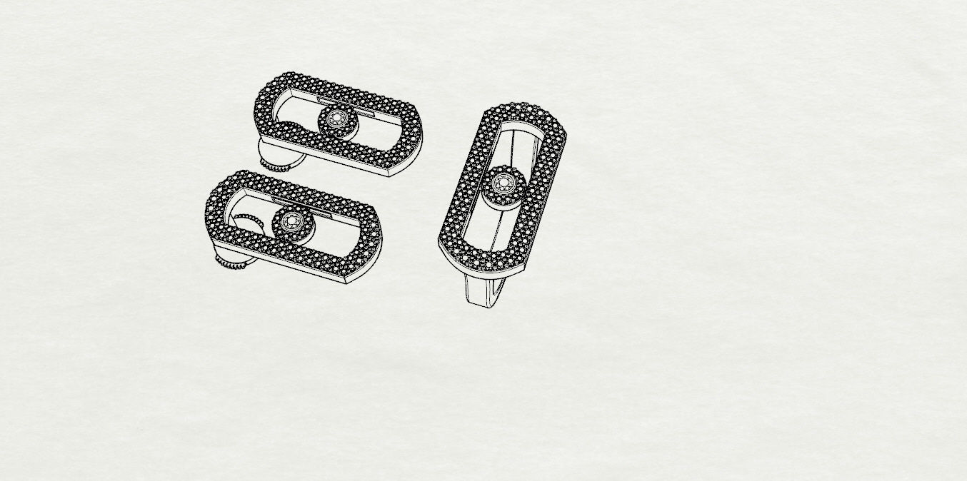  MESSIKA Ring and Earrings 3D print model_14