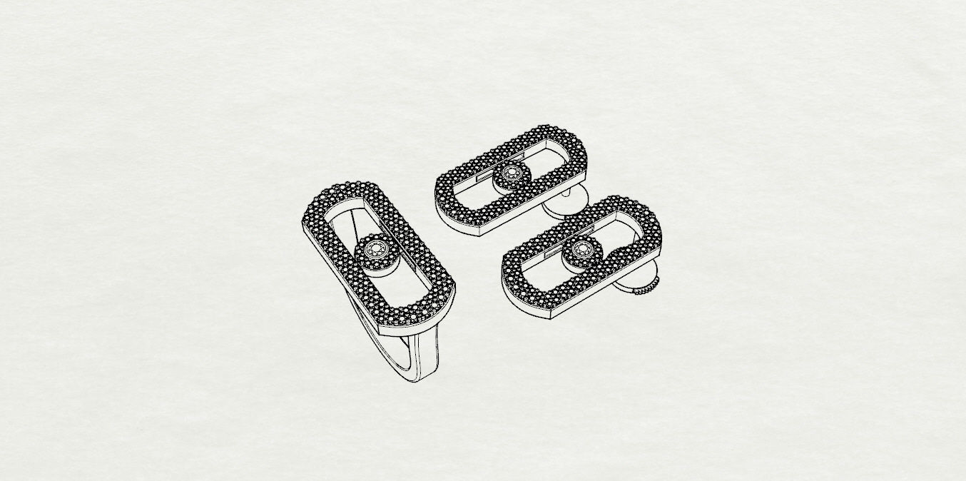  MESSIKA Ring and Earrings 3D print model_16