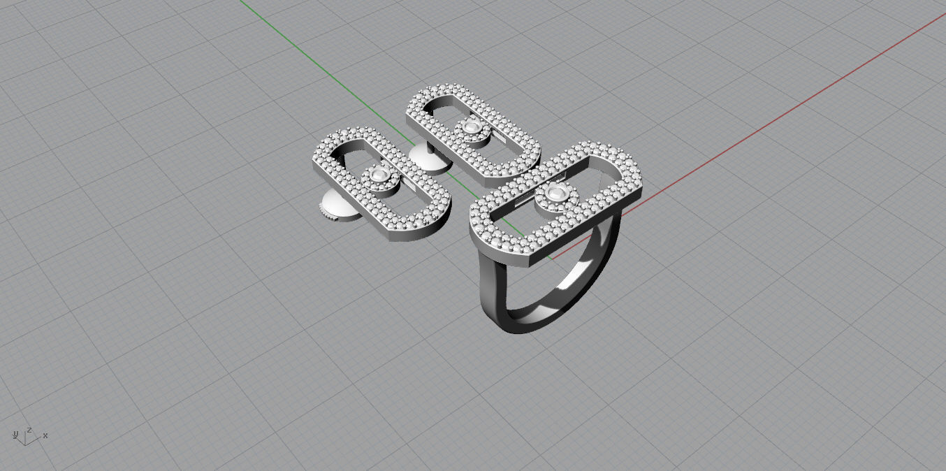  MESSIKA Ring and Earrings 3D print model_10