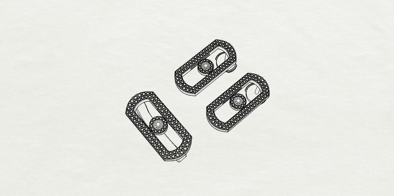  MESSIKA Ring and Earrings 3D print model_17