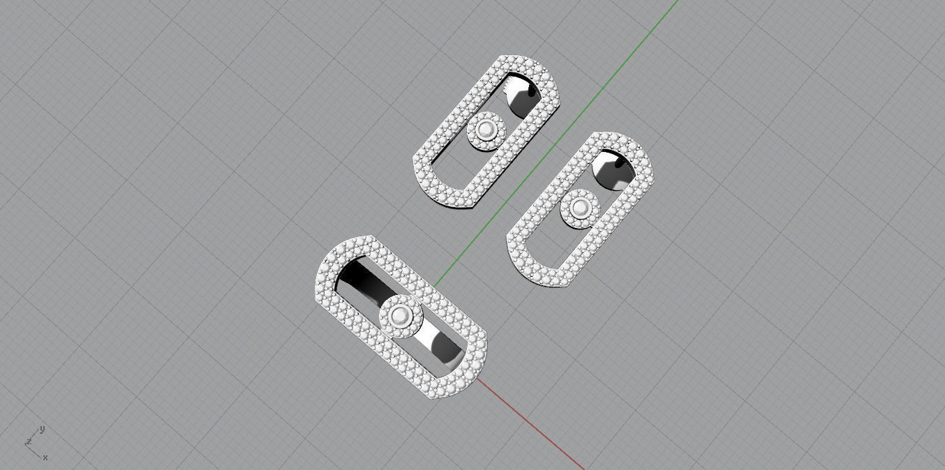  MESSIKA Ring and Earrings 3D print model_5