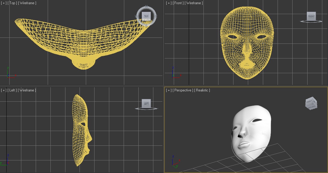 Mask Golden 3D model_1