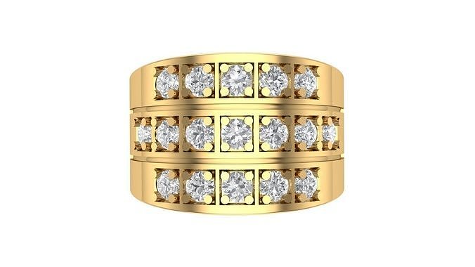 Ladies Ring 413 3D print model