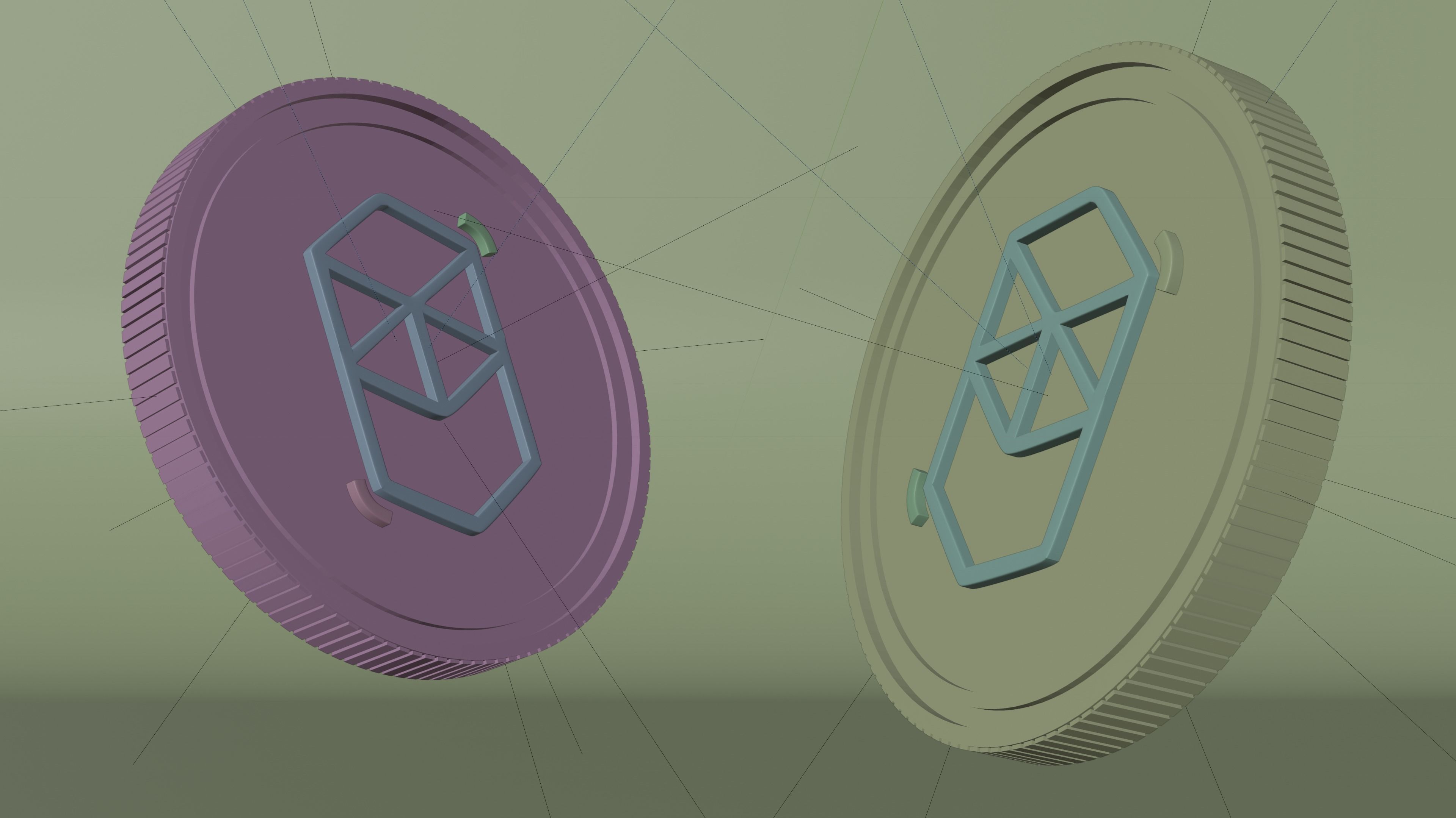 Fantom Coin 3D Model 3D model_1