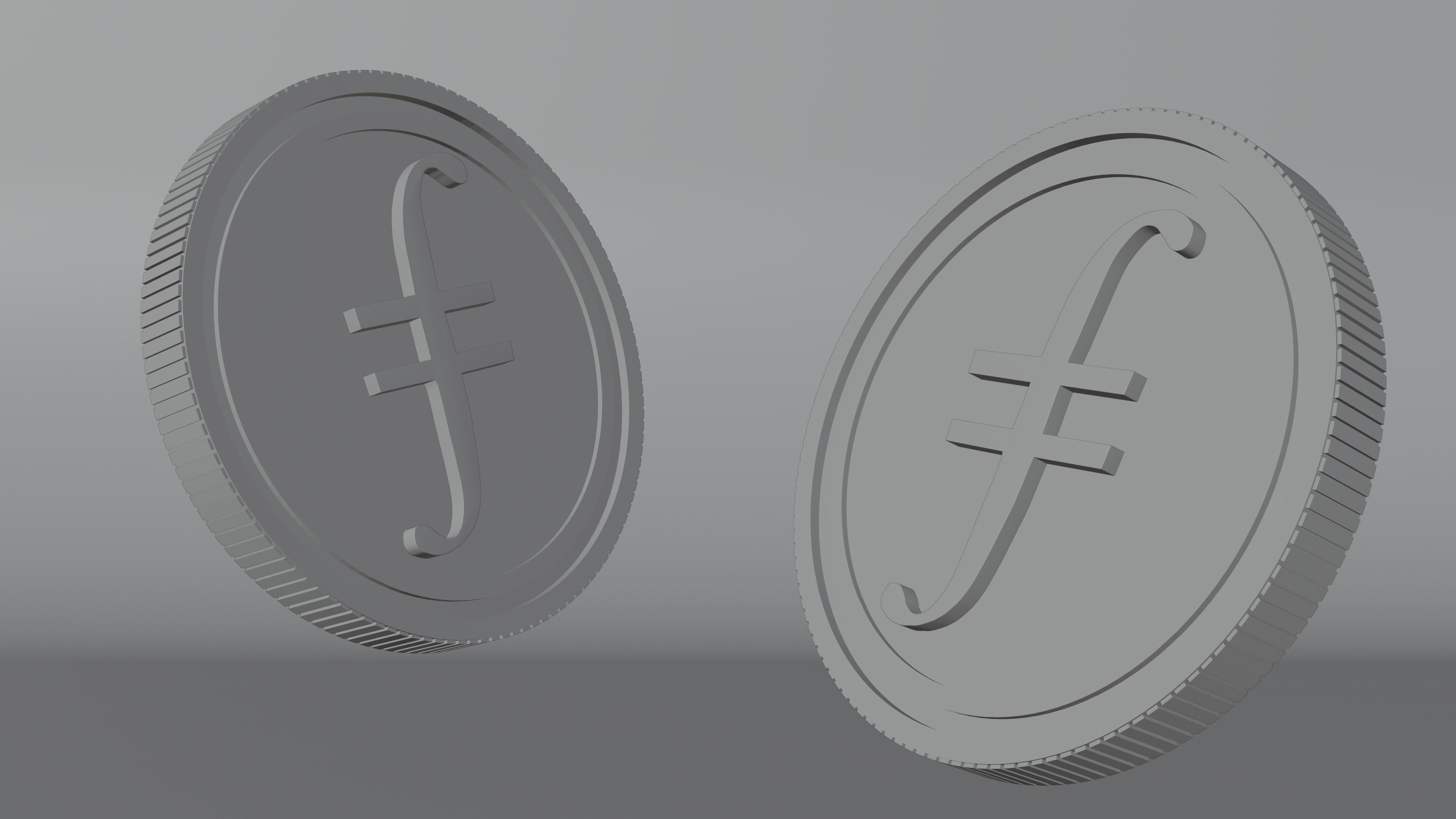 Filecoin 3D Model 3D model_4