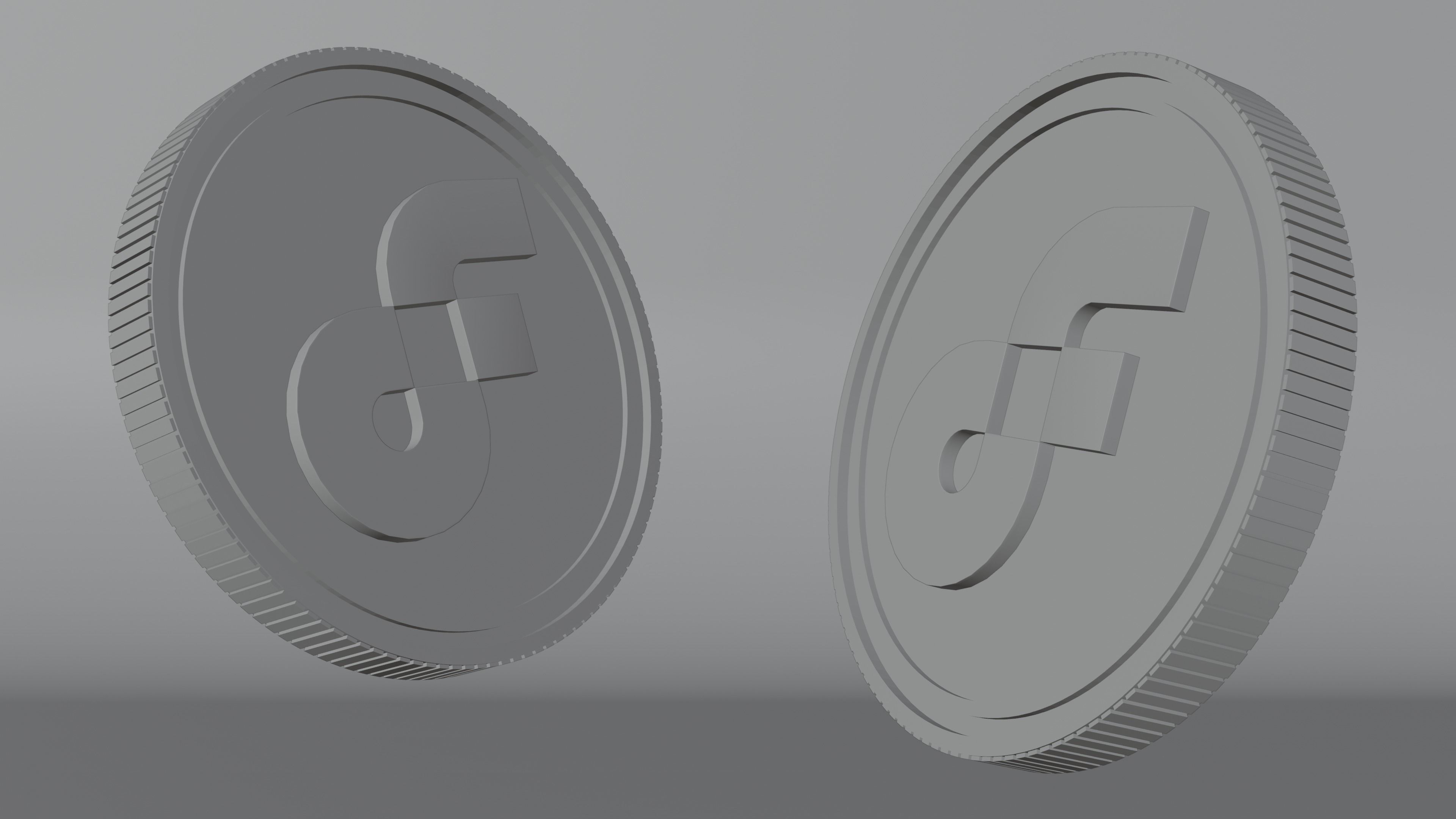 Flow Coin 3D Model 3D model_4