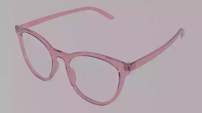Pink sunglass 3d model 3D model