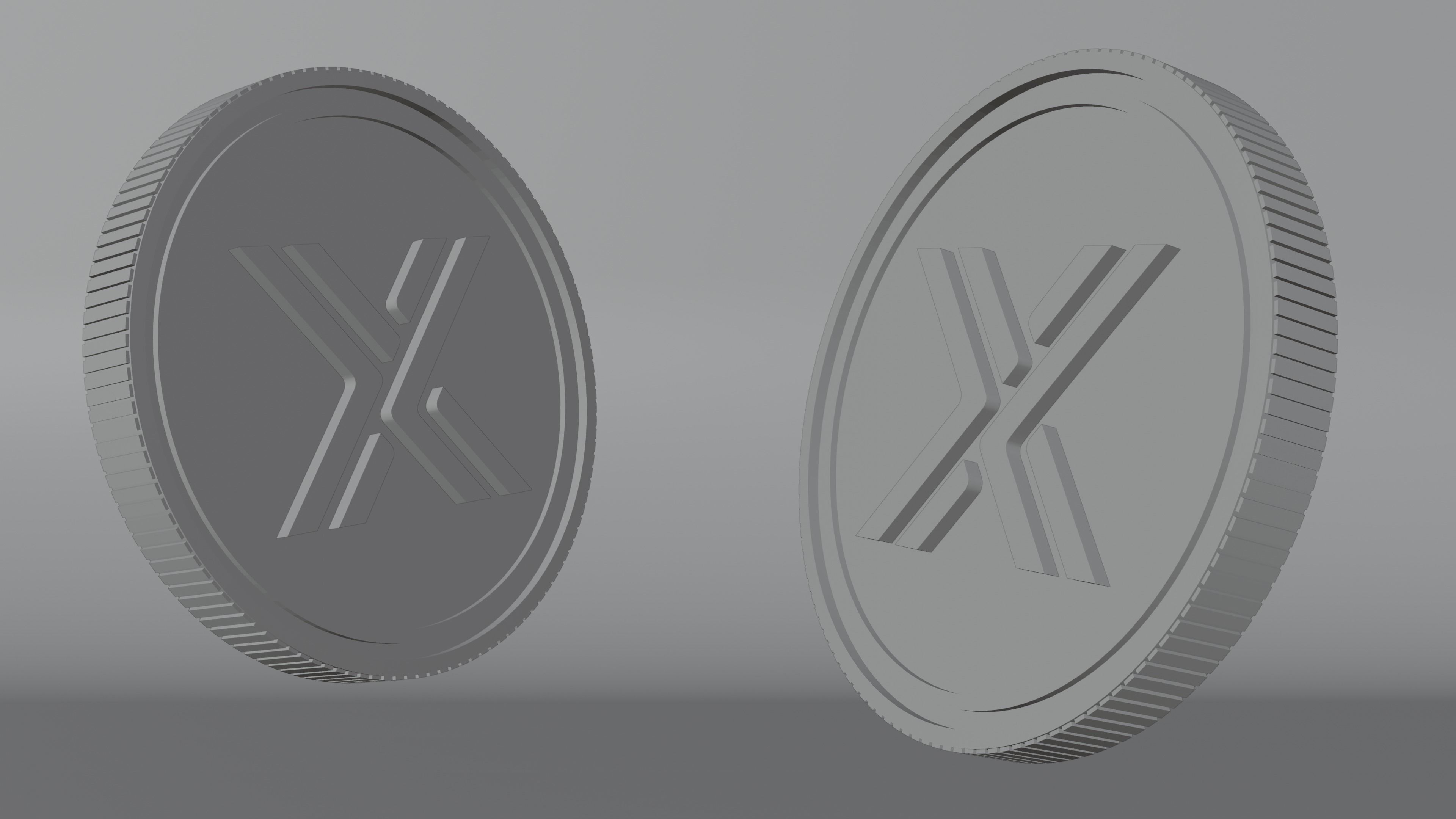 Immutable Coin 3D Model 3D model_4