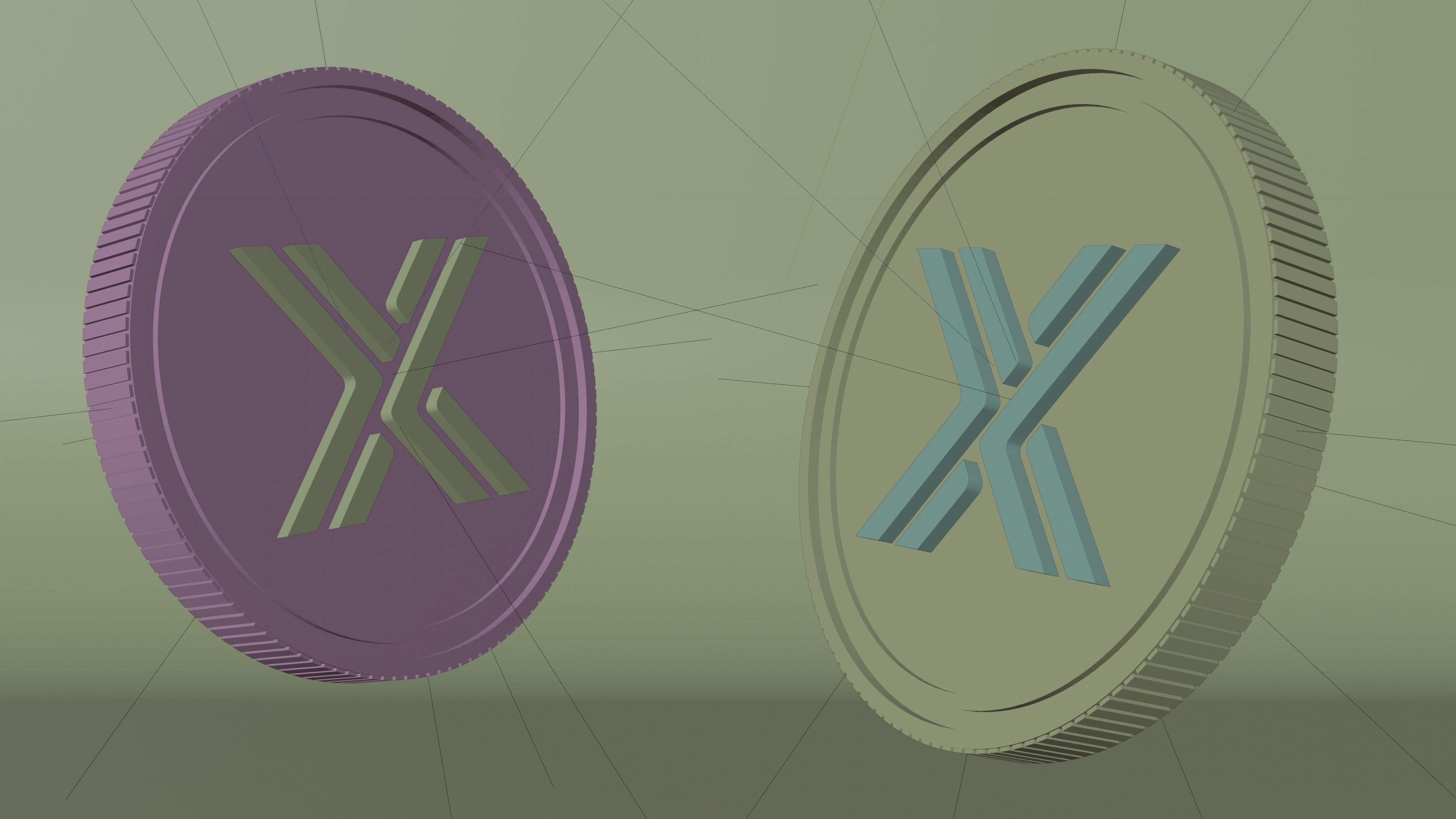 Immutable Coin 3D Model 3D model_1