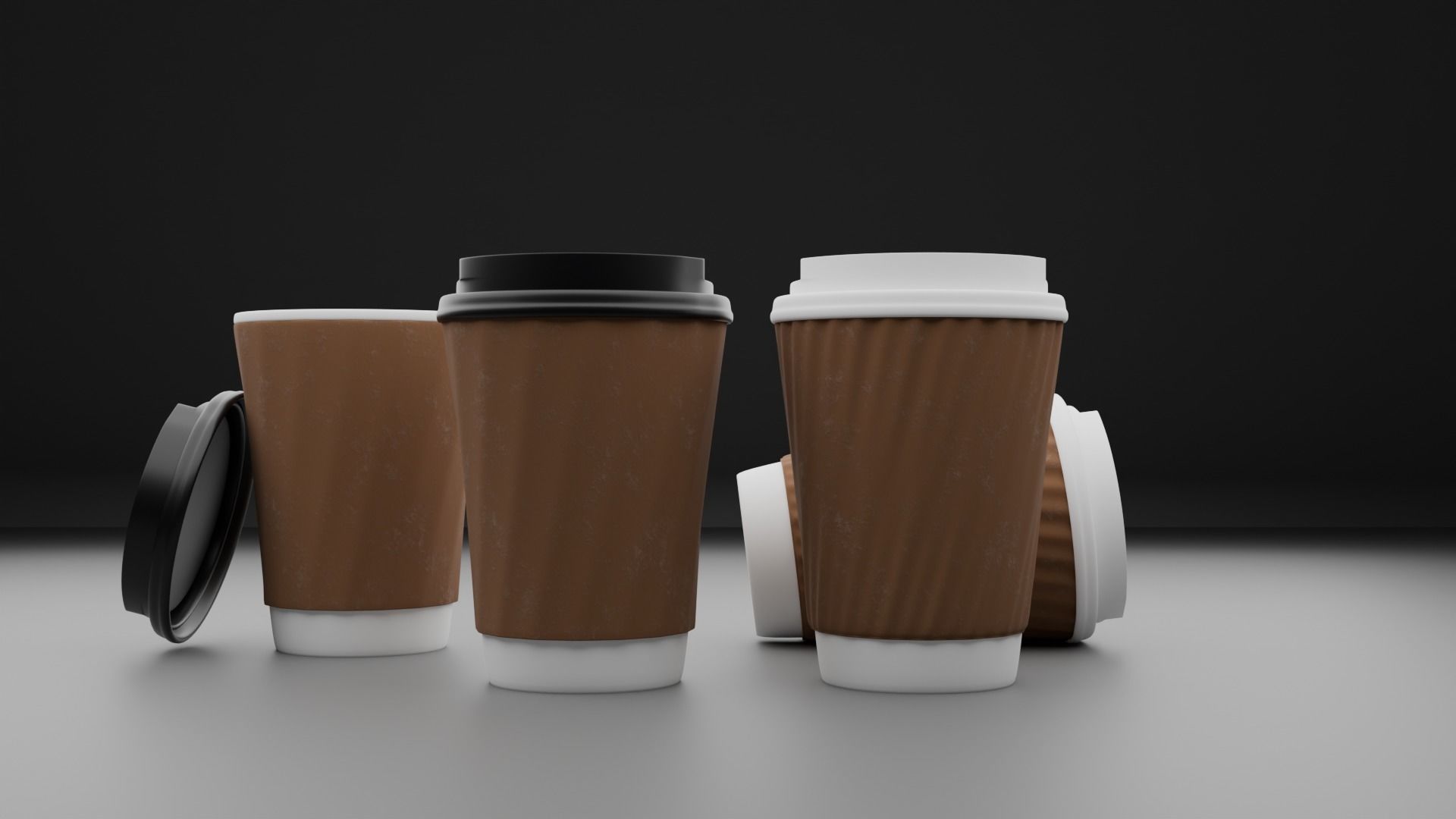 Paper Cofee Cup 3D model_2