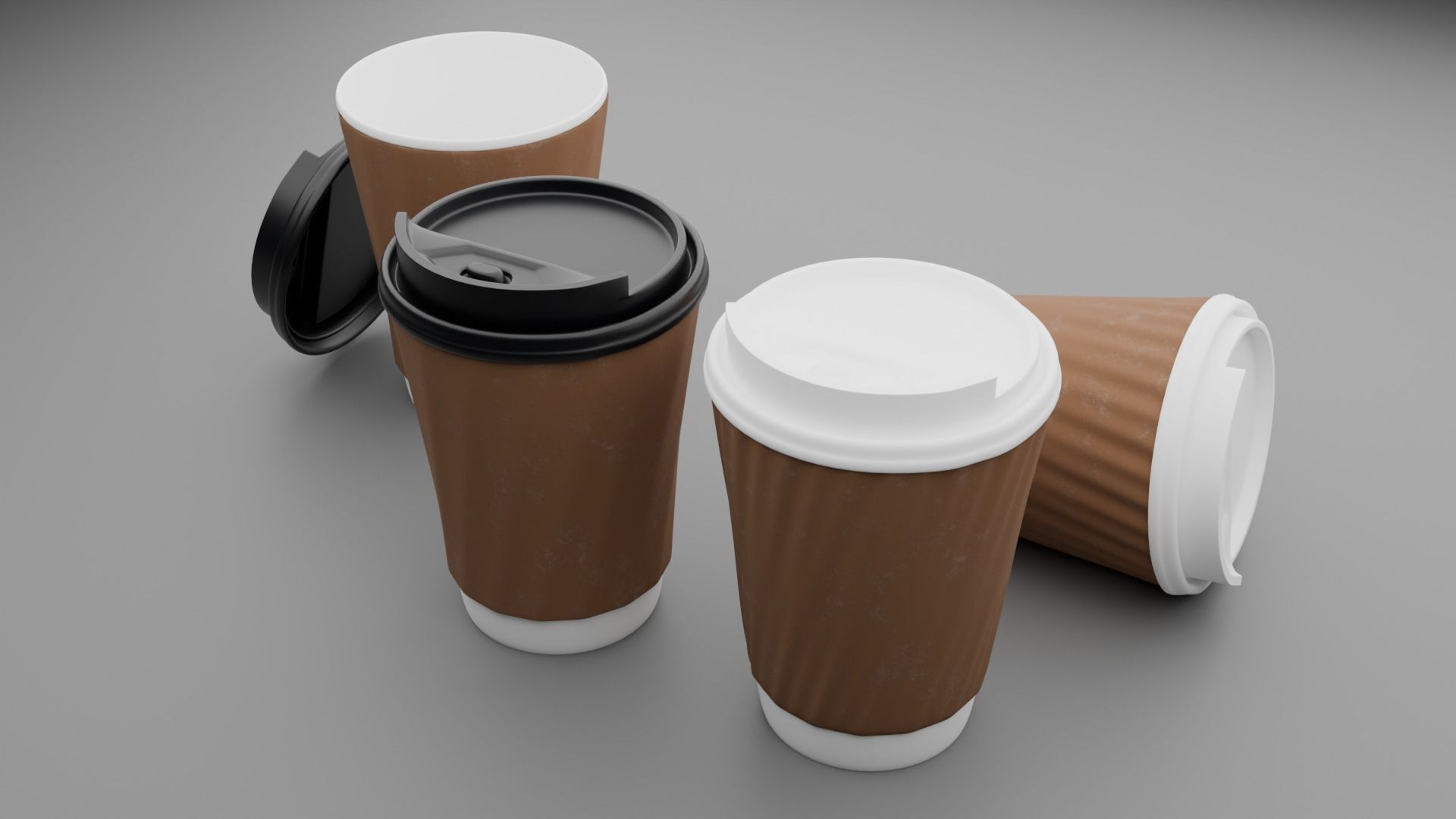 Paper Cofee Cup 3D model_1