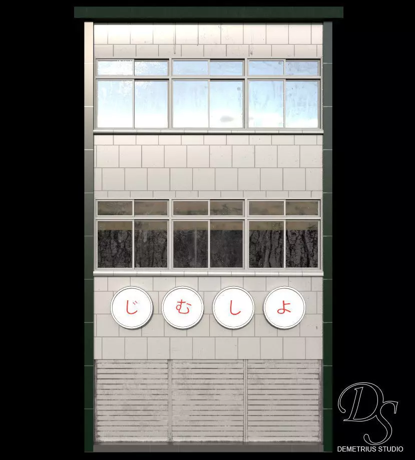 Japan Office Building Free 3D model
