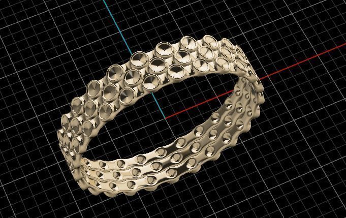Fshion Ring 3D print model_16