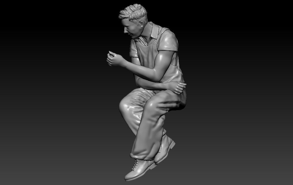Construction Man and  Fire fighter Model 3D print model_38
