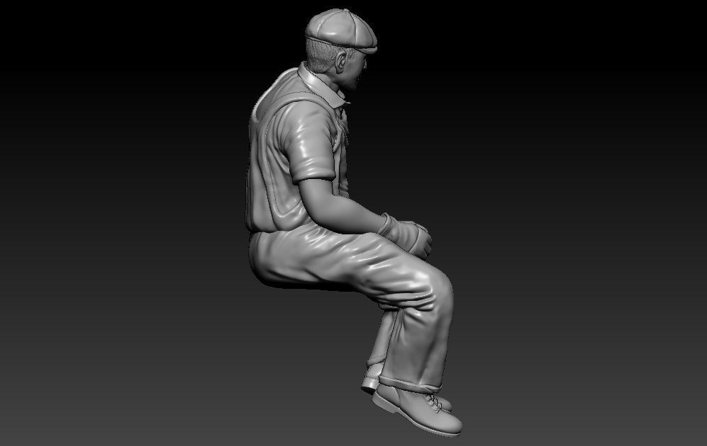Construction Man and  Fire fighter Model 3D print model_36