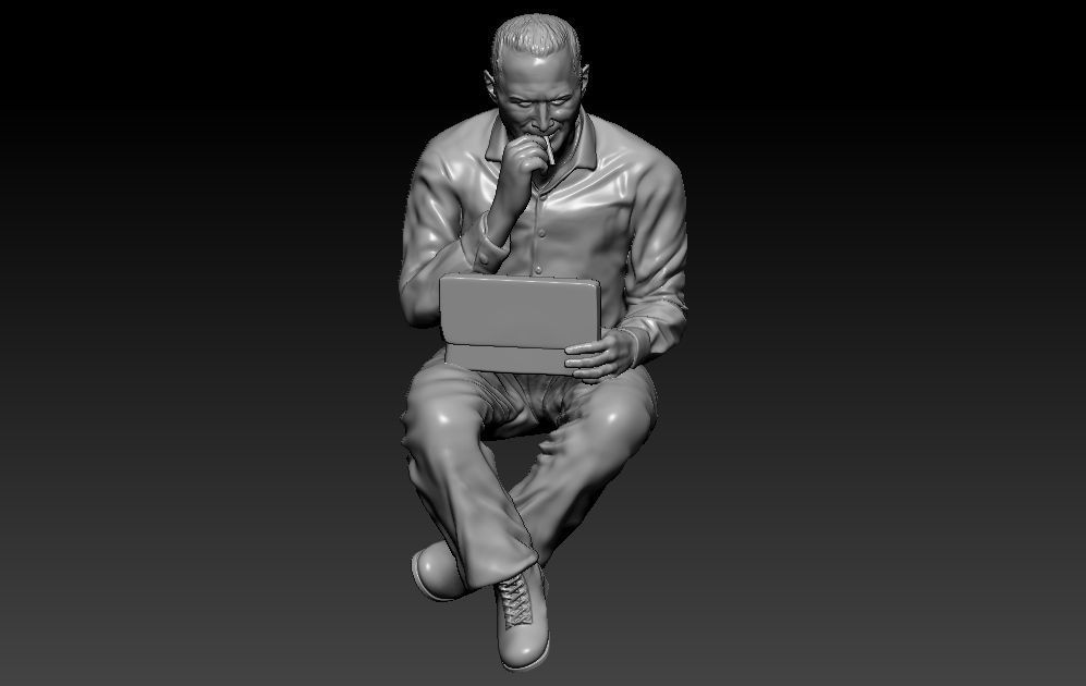 Construction Man and  Fire fighter Model 3D print model_41