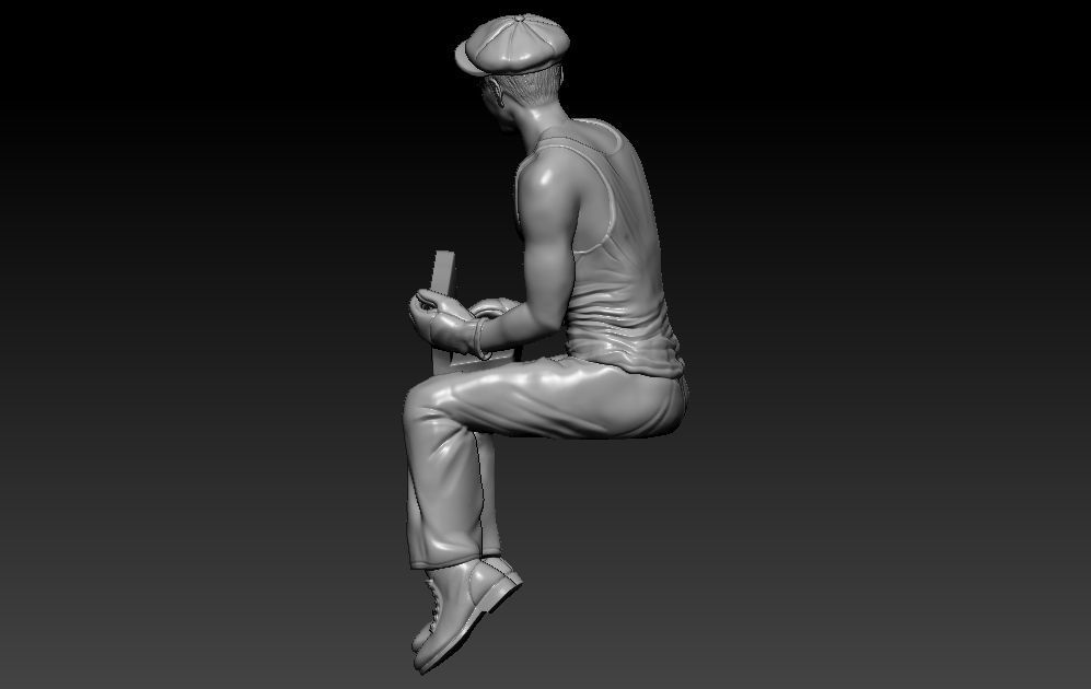 Construction Man and  Fire fighter Model 3D print model_11