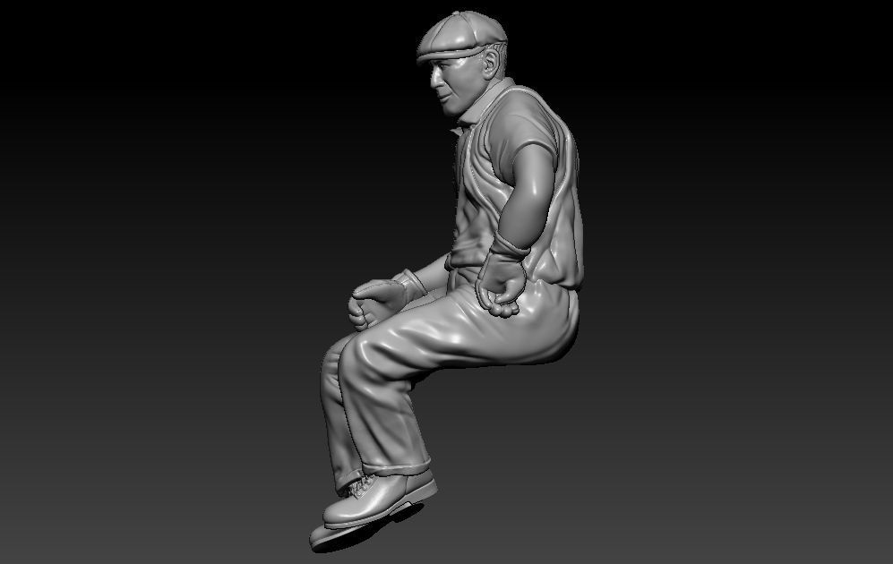 Construction Man and  Fire fighter Model 3D print model_34