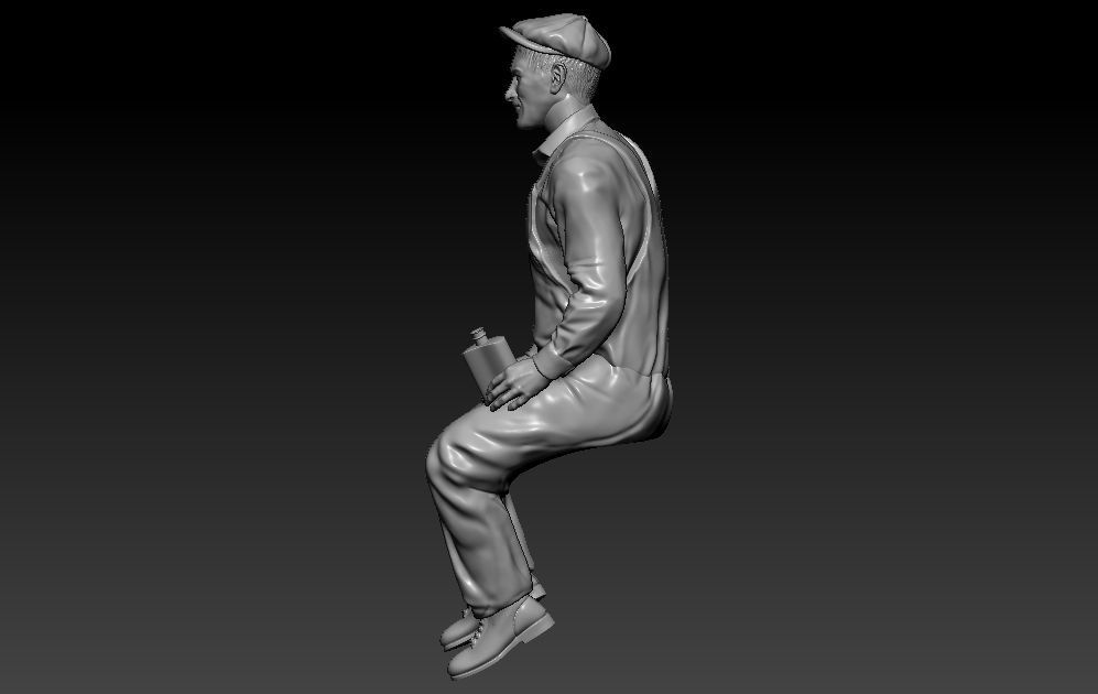 Construction Man and  Fire fighter Model 3D print model_2