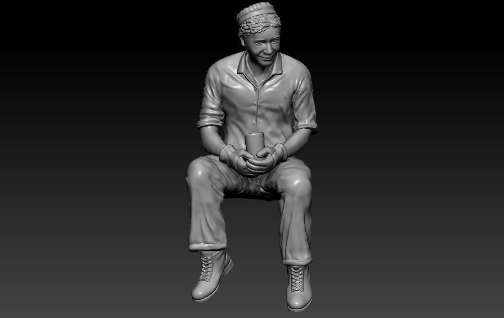 Construction Man and  Fire fighter Model 3D print model_13
