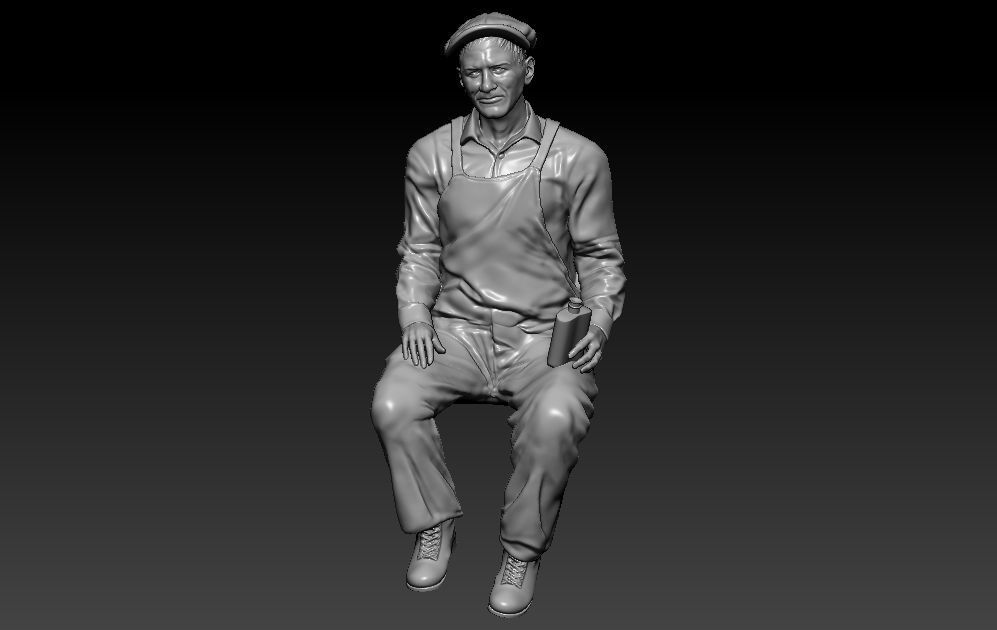 Construction Man and  Fire fighter Model 3D print model_1