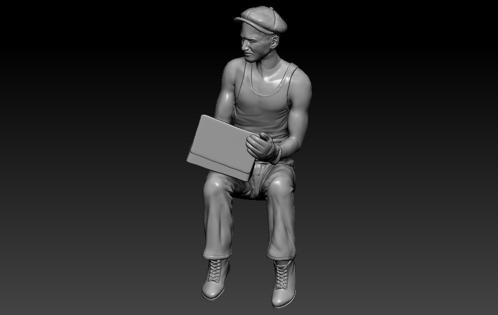 Construction Man and  Fire fighter Model 3D print model_9