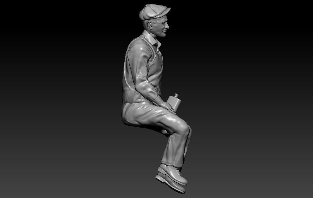 Construction Man and  Fire fighter Model 3D print model_4