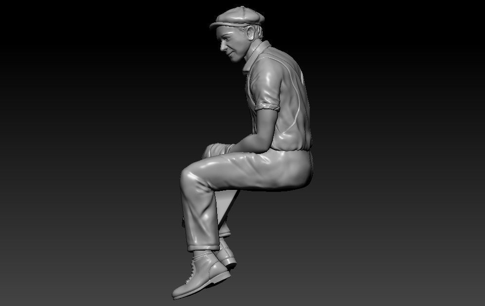 Construction Man and  Fire fighter Model 3D print model_26